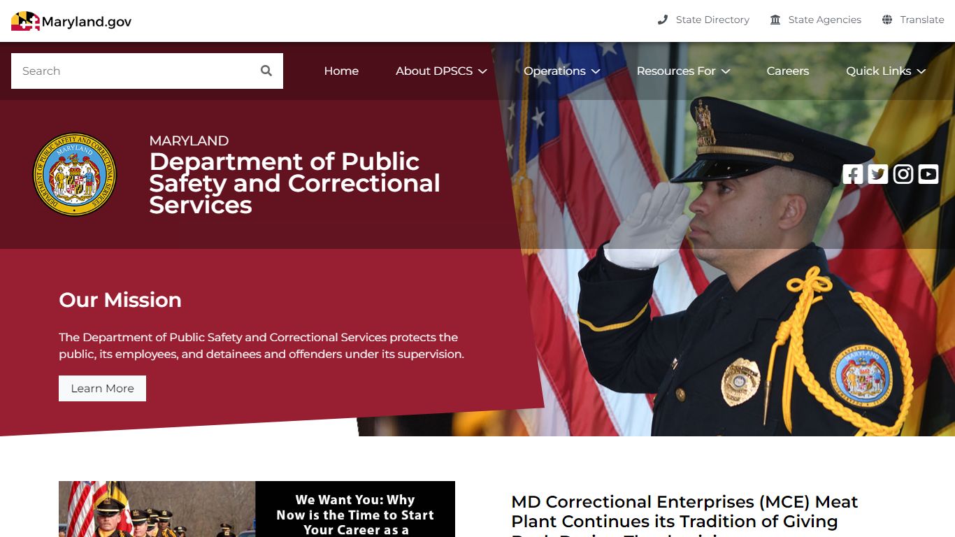 Home - Maryland Department of Public Safety and Correctional Services ...